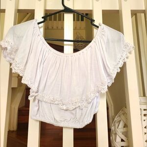 Off the Should Crop Top